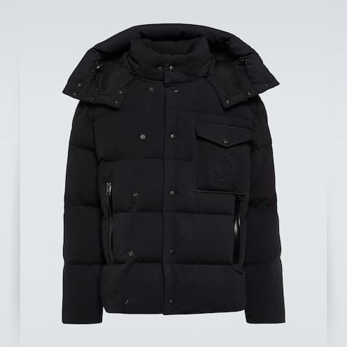 Gilet MONCLER doudoune sans manches Bormes noir brillante Capuche