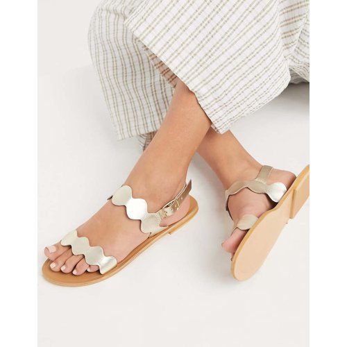 sandales dorées asos